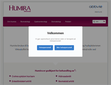 Tablet Screenshot of humira.no